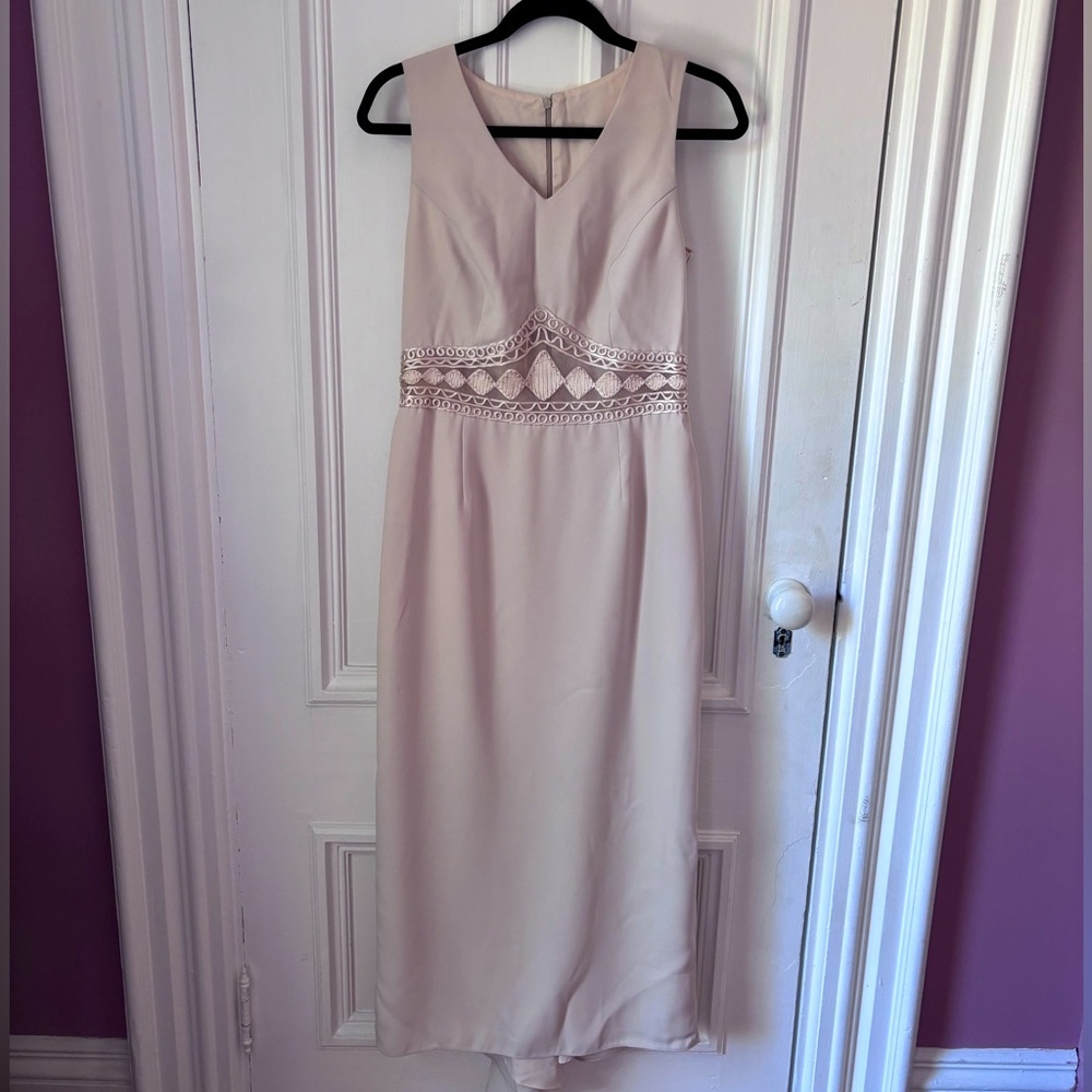 Joseph Ribkoff Long White Dress Train, Vintage 70’s Wedding Lace Size 10
